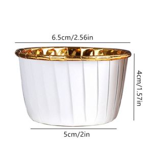 High Temperature Resistant Rolling Mouth Muffin Cup Cake Baking Molds Multi