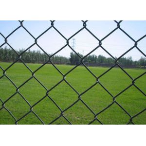 Temporary 25*25mm 50*50mm Mesh Galvanized Chain Link Fence For Sports Filed