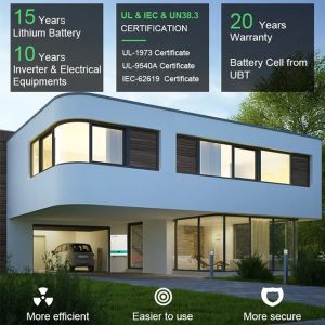 Prismatic Cell Wall Mount Lifepo4 Battery RS485 / CAN 51.2V 100ah Lithium