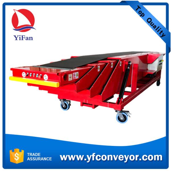 Quality 3 Parts Telescopic Belt Conveyor for Loading Unloading 20ft Containers wholesale