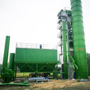 Compact Structure Stationary Asphalt Plant 200t/H 185t Weight 1 Year Warranty