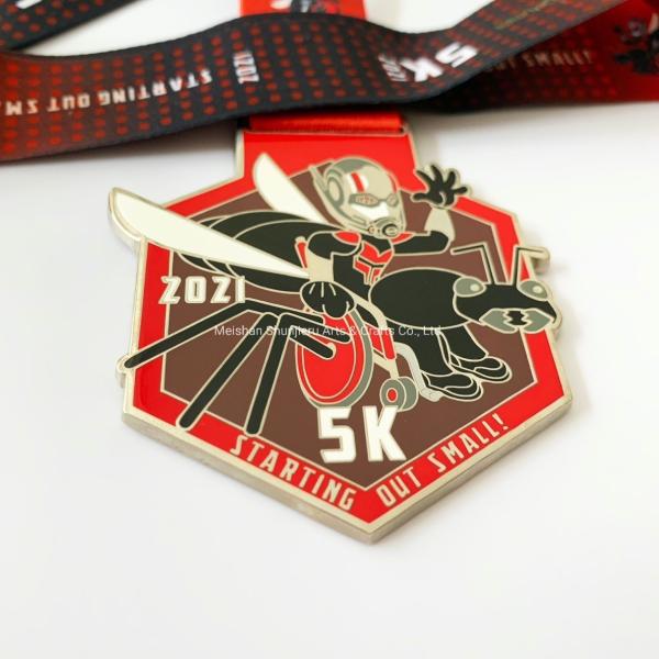 Quality Uv Printing Swimming Cycling Single Custom Medal Personalized Award Medals wholesale