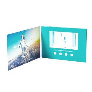 China CMYK Printing LCD Video Folder 16 9 Ratio and 128MB Memory Included on sale