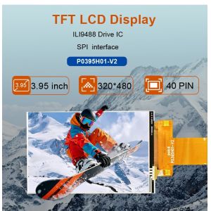 Polcd Custom 3.95 Inch 320x480 Ips Tft Lcd RGB Interface Liquid Crystal Display