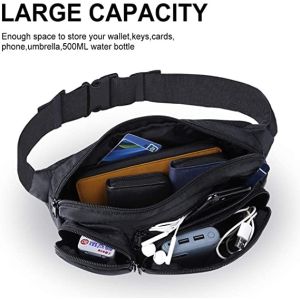 Large Capacity Fashion Fanny Pack Multiple Pockets For Hiking