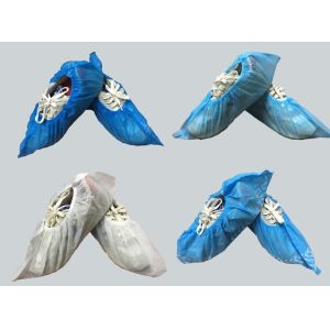 China Blue PP 15*40cm disposable surgical shoe cover ,made by machine,short delivery time on sale