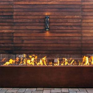 1500mm Rectangular Corten Steel Fire Pit Heater