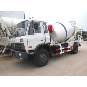 Self Loading Ready Mix Concrete Mixer Trucks Dongfeng Cummins Mobile Concrete
