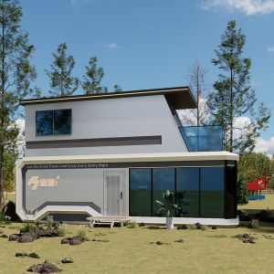 Luxury Prefabricated Construction Mobile Space Capsule With Fuqian Metal Capsule