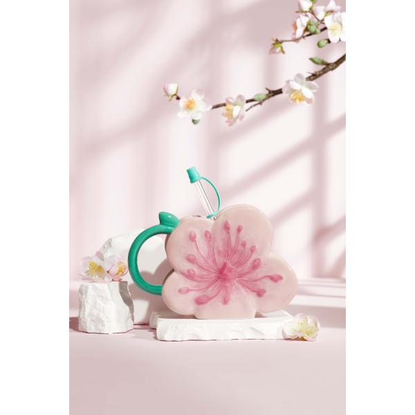 Ready To Ship In Stock Chinese style large capacity plum, orchid, bamboo and chrysanthemum milk coffee mugs custom, suitable for office and home