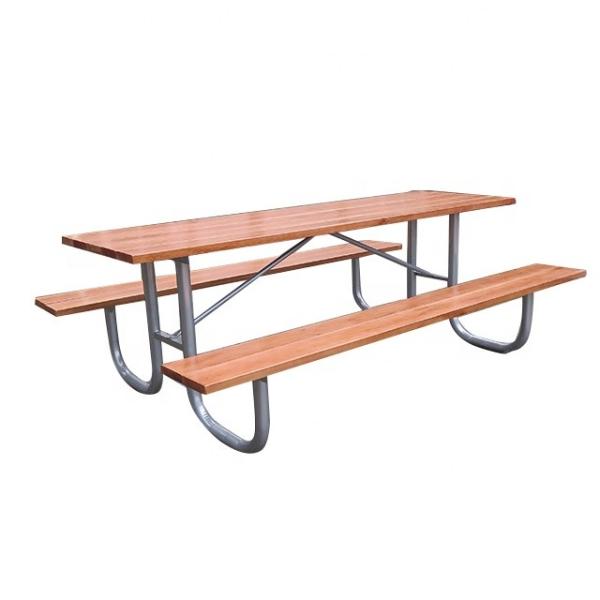 Quality L2400W1680H820mm Picnic Table Bench Set For Park wholesale