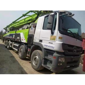 Hydraulic Machining Process Zlj Original Condition 56 Meter Used Concrete Pump Truck