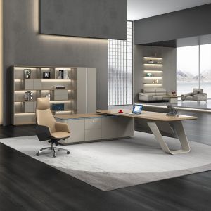 Business Type Modern Luxury Design Executive Wooden Office Table for CEO