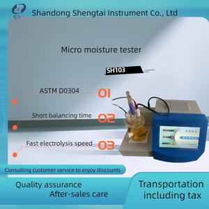 Cheap The Ideal Instrument for Moisture Analysis of Oil Products - SH103 Dual CPU Design of Micro Moisture Tester for sale