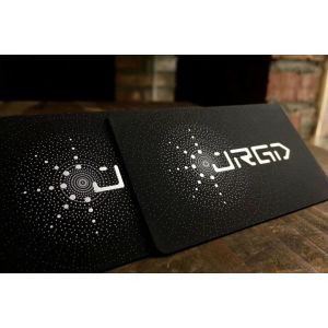 China High Class Silver Foil Velvet Laminated Business Cards With Die Cut Round Corner on sale