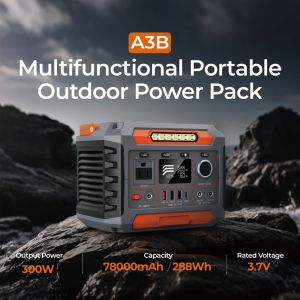 300W Portable Power Station with MPPT Controller and Wireless Charging