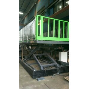 Hydraulic Scissor Platform Lift Table With Safety Accordion Cover For Utility