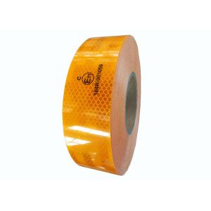Diamond Prismatic Self Adhesive Reflective Tape White Red Yellow