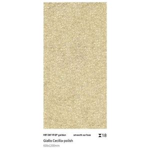 Yellow Non-slip Clay Paving Tile 600x1200x18mm for Parks