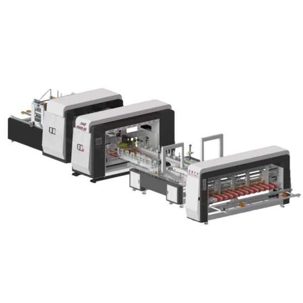 Quality Corrugated Carton Folder Gluer Stitcher Machine With Precise Control System wholesale