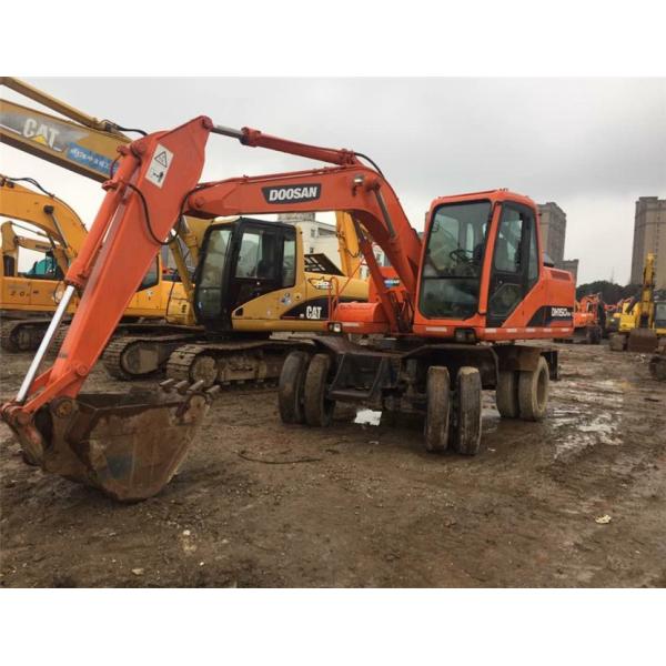 secondhand KORES Good condition DH150W-7/dh130w-5 wheel excavator/secondhand