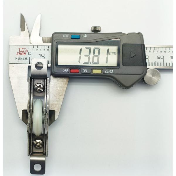 Plastic PP Sliding Window Roller 1.2mm Nylon 6200 Color Plating Finish