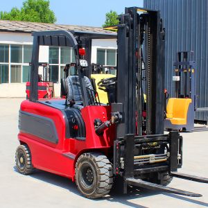 Cheap High Quality 1 Ton 2 Ton 3 Ton Electric Forklift Lithium Battery Solid Tire Warehouse Indoor Forklift for sale