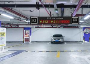 Cheap Front Mounted Ultrasonic Parking Guidance System , Indoor Car Parking Solutions for sale