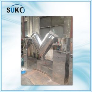 PTFE V Type Powder Mixer Machine 100L With Smooth Operation