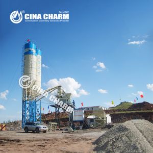 Hydraulic Hopper Hzs60 1000L Small Concrete Mixing Plant
