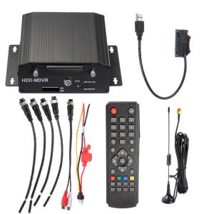 HD SD Card Mobile Digital Video Recorder 4 Channels With GPS / WIFI Optional