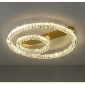 Luxury Ring Ceiling Lamp Modern Bedroom Living Room Crystal Ceiling Lamp(WH-CA