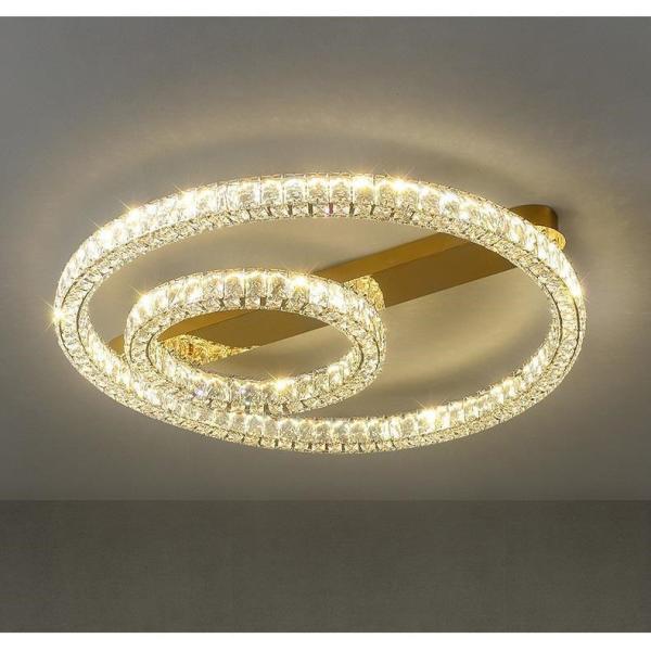 Luxury Ring Ceiling Lamp Modern Bedroom Living Room Crystal Ceiling Lamp(WH-CA-100)