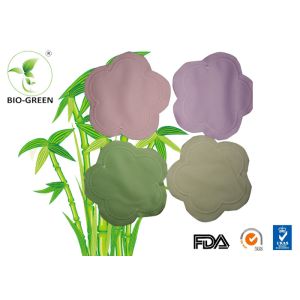 Round Organic Bamboo Breast Pads Absorb Microfiber Materials Founded