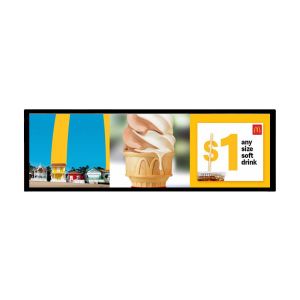 60000H Free CMS Stretched Bar LCD Display 350-700 Nit For Shop Shelf Edge