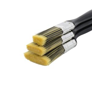Plastic Black Handle Synthetic Paint Brush 14-17mm Thickness 1"/1.5"/2" Size