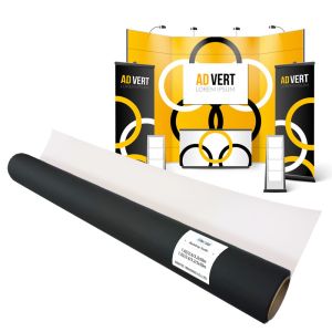 China Direct Inkjet Backdrop Textile 260gsm Black Back B1 Flame Retardant Cloth Roll on sale