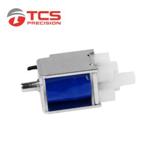 Plastic 6 Volt DC Solenoid Valve 2 Position 3 Way Normally Closed Electric