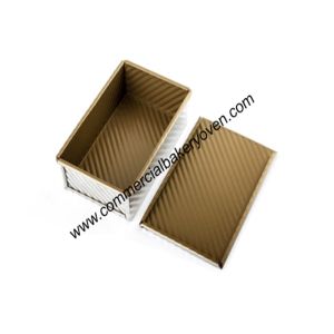 Single Flat Toast Bread Mold Aluminum Hamburger Box With 6 Grooves