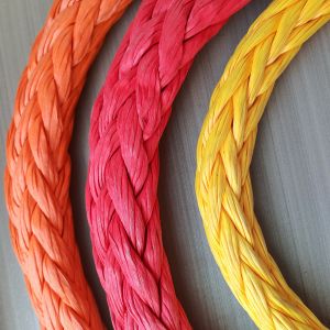 Cheap Heavy Duty 44mm 96mm 100% 12 Strand Uhmwpe Synthetic Fiber Marine Tow Floating Rope for sale