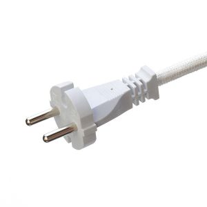10A/250V PSE 2Pin Plug Power Cord 4.8mm Terminal White SNI with Long-lasting