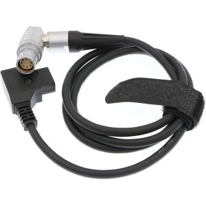 4.5mm OD Camera Power Cable Lemo 8 Pin Female Elbow To PTap For ARRI Alexa Mini