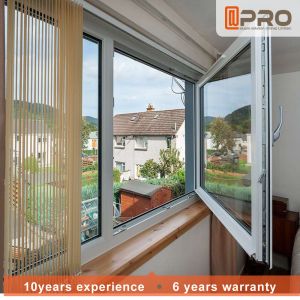 Thermal Break Triple Glazed Tilt And Turn Aluminium Windows Horizontal Opening