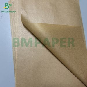 40g Silicone Coated Baking Paper Rolls Sheets White Brown Color