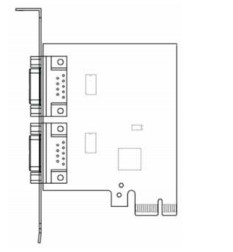 Cheap ATM Spare Parts NCR 009-0030956 RS232 PCIE X 1 ADD-IN CARD for sale