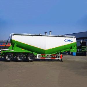 China Aluminum Alloy 45cbm Silobas Bulk Cement Trailer Tri Axle on sale
