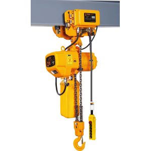 Yellow Color Motorised Chain Hoist 2T 3T 5T Lifting Usage Pendant Control