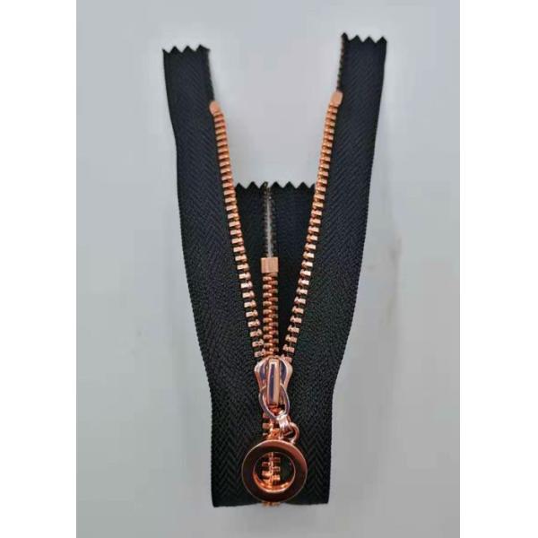 Quality Y Style Metal Teeth Zipper With Auto Lock For Work - Wear / Closed Ended Metal Zips wholesale