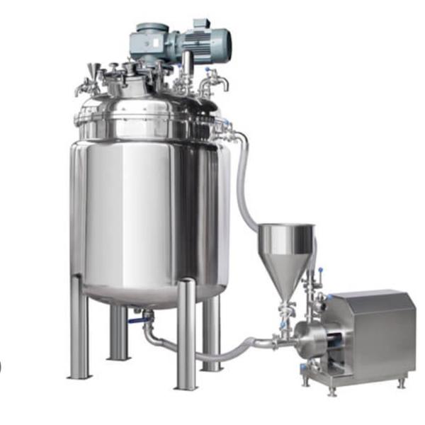 Quality Water Cooling Jacket Vacuum Homogenizing Emulsifier 2.2KW Steam Electric Heating Designed for Precise Temperature Control and Mixing wholesale