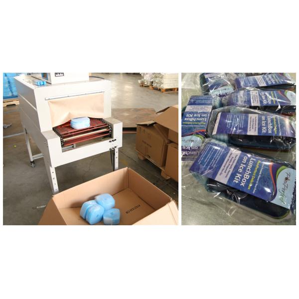 Custom Blue Hard Plastic Ice Packs For Food 12.2 * 12.2 * 1.2cm